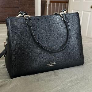 Black Leather Kate Spade handbag